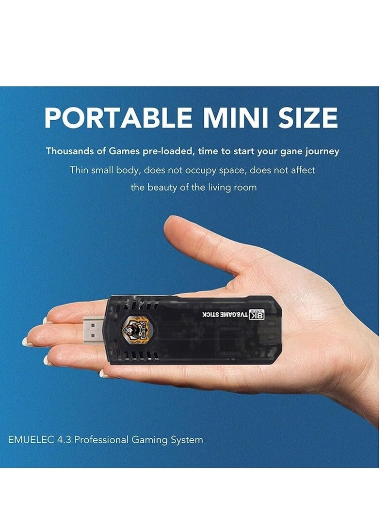 ELTRAZONE Compact Mini 8K Retro Games Stick with Offering A Collection of 10,000 Classic Video Games, Paired with A 2.4G Wireless Controller and Dual System Compatibility - Image 5
