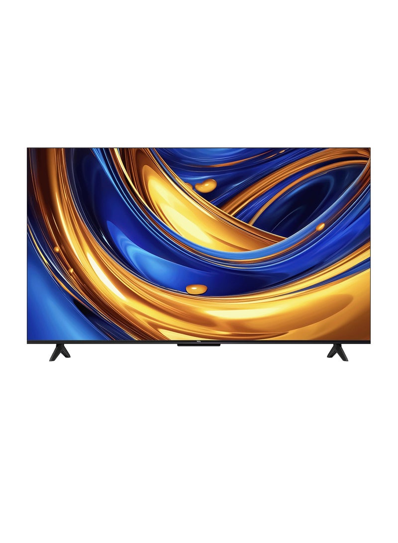 TCL 55 Inch P655 4K UHD Smart TV with AiPQ Processor, Dolby Audio, HDR 10, Dynamic Color Enhancement, Metallic Bezel-less & Google TV 55P655 Black - Image 1