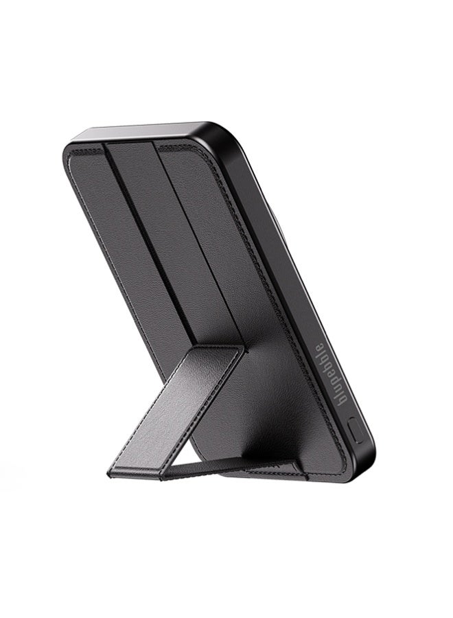 blupebble بنك طاقة CorePod Grip MagSafe بسعة 5000mAh / 10000mAh | شحن سريع لاسلكي Qi2 بقوة 15W، حامل قابل للطي – حزمة بطارية مغناطيسية لهواتف iPhone 15/14/13 - Image 2