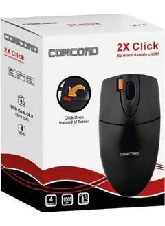 CONCORD C1 2x Click 1000 Dpi Wired Mouse  - Image 4