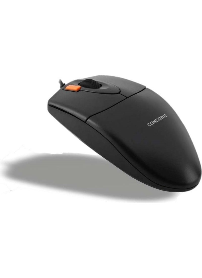 CONCORD - C1 2x Click 1000 Dpi Wired Mouse - Image 1