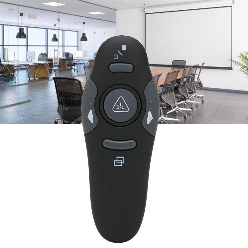 Presentation Clicker 2.4Ghz Wireless: Ergonomic Curved Design - Multi-Function Slide Control Wireless Presenter for Teachers Office Workers Classroom Meeting Speech - Image 2