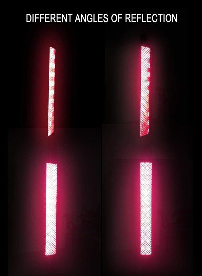 Kelenate® (Red) 35.2'' Strong Reflective Stripe Stickers High-Intensity Night Visibility Reflective Decal Safety Warning Diamond Grade Waterproof Self Adhesive Compatible with Triber - Image 4