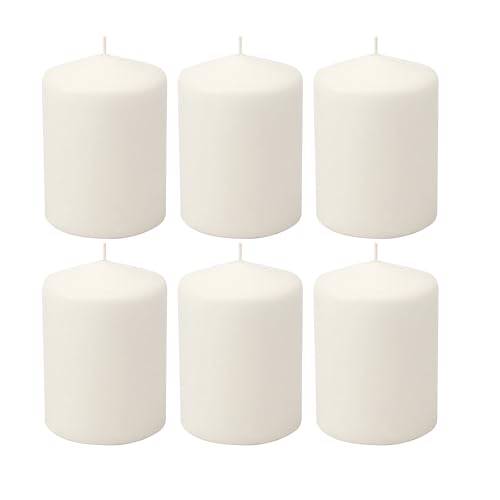 Stonebriar 35 Hour Long Burning Unscented Pillar Candles 3x4 White