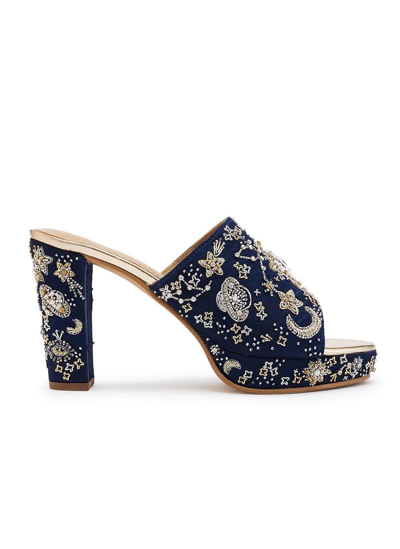 Anaar Anaar Glitterati Platform Sandals, Womens Festive, Special Occasion and Partywear Premium Sandals  - Image 2