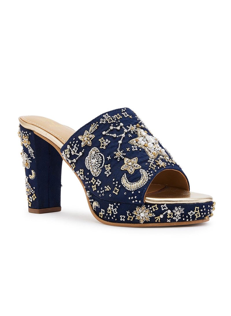 Anaar Anaar Glitterati Platform Sandals, Womens Festive, Special Occasion and Partywear Premium Sandals  - Image 1