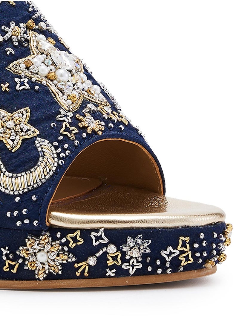 Anaar Anaar Glitterati Platform Sandals, Womens Festive, Special Occasion and Partywear Premium Sandals  - Image 5