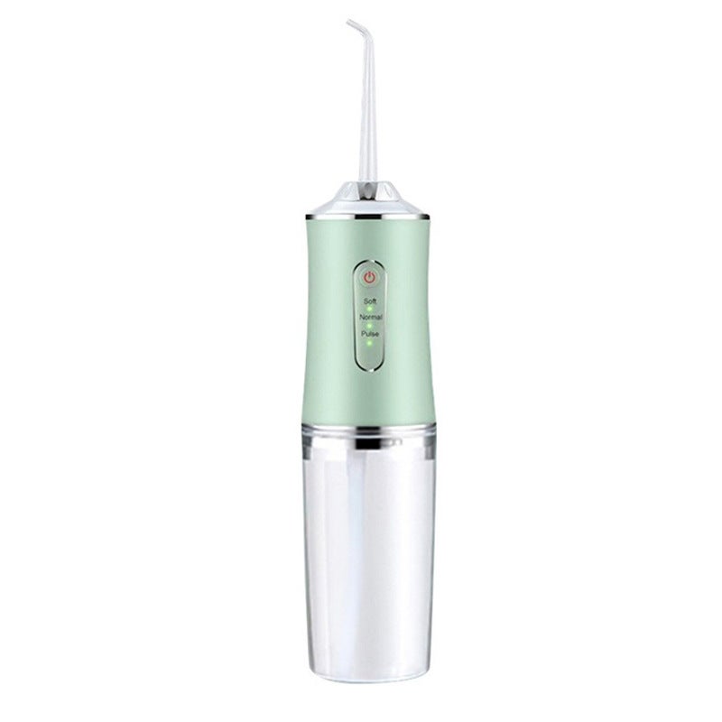 Generic Portable Electric Tooth Cleaner Green [1 nozzle]] 