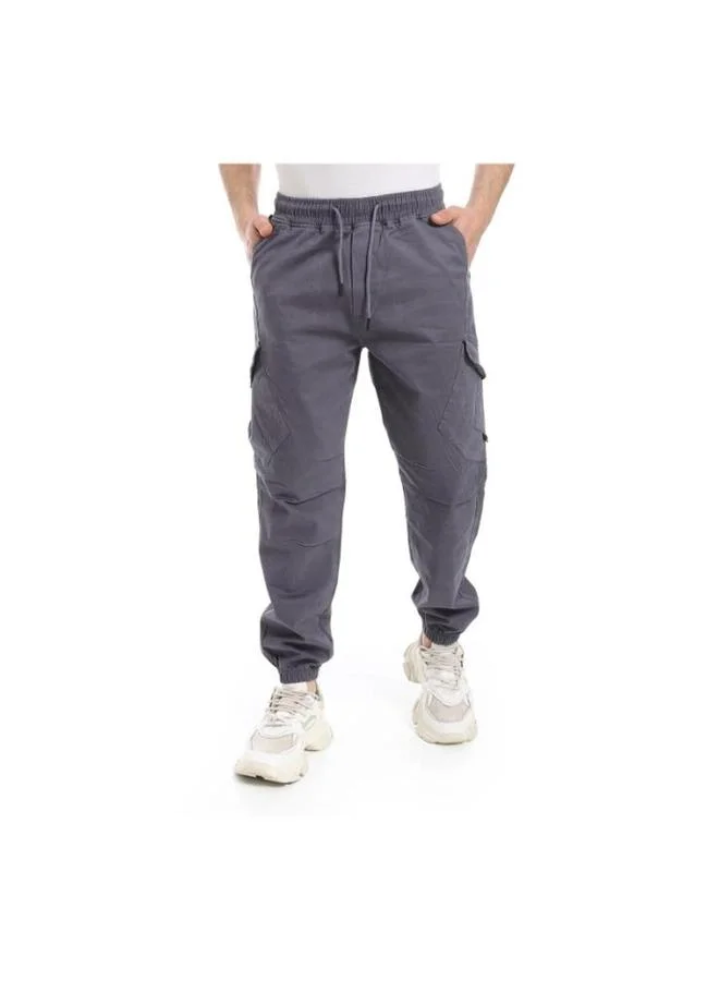 Coup Coup Men Gabardine Jogger Pants 1330176 38 - D.Grey