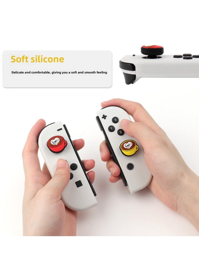 General Switch Rocker Cap Oled Coffee Cup on Cap NS Lite Protective Cover Handle Rocker Silicone Protective Cap-Product Color:Yellow  - Image 5