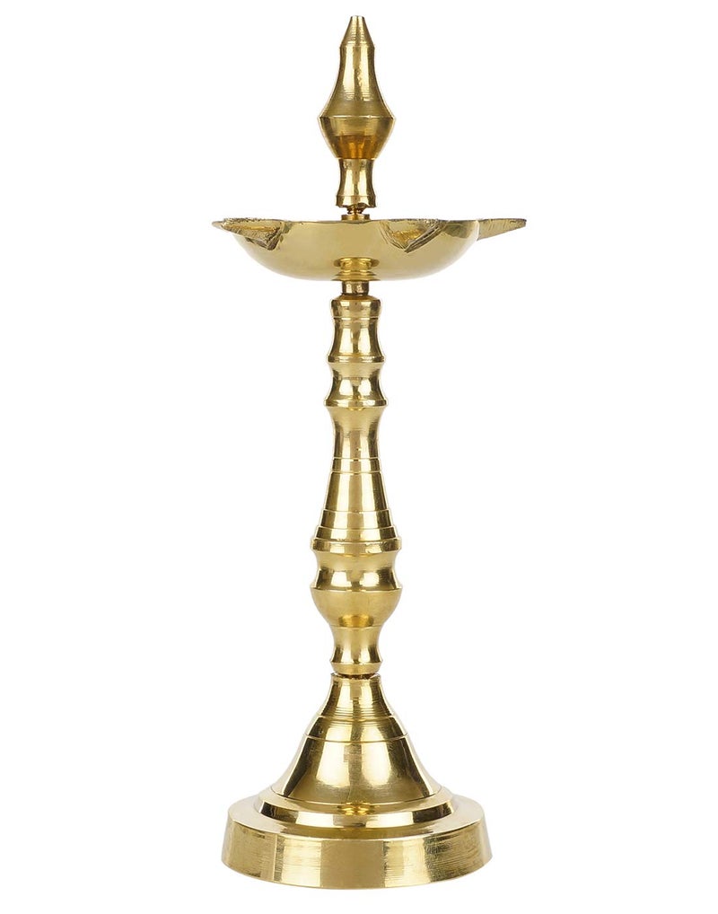 SH Retail Decorative Oxidised Kerala Fancy Samai Oil Diya 22 cm Height Pack of 2 - Image 5