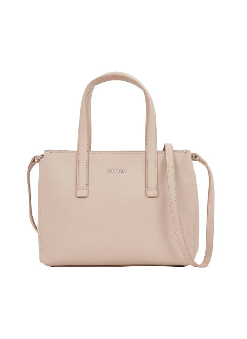 CALVIN KLEIN Women's CK Must Mini Tote Bag - Polyester, Beige