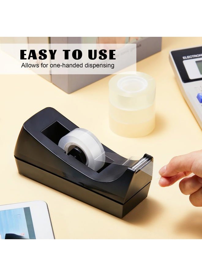 Lanties 6 Pack Desktop Tape Dispenser Tape Roll Dispenser Non Skid Base Tape Dispensers Desk Tape Dispenser for Office Home School (Tape Not Included) - Image 4