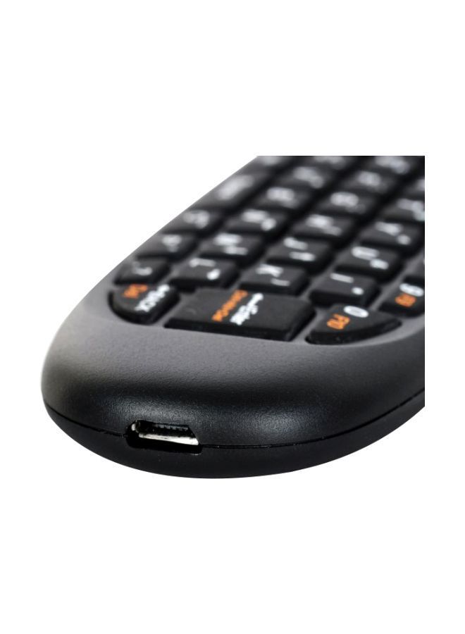 NIBEMINENT Wireless Air Mouse With Keyboard Black/Silver  - Image 2
