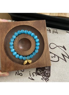 نيبمينينت New Chinese Antique Beaded Elastic Rope Bracelet Sweet Girl Colored Glaze Beads Night Market Stall Hand Ornaments 