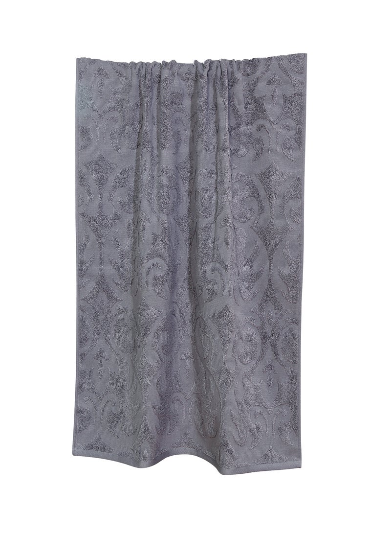 هوم تاون طقم مناشف حمام اقتصادية مصنوعة من قطن قليل الالتواء بنسبة 100٪ وبوزن 500 جرام لكل متر مربع مكون من 6 قطع، لون رمادي رمادي - W051 68 x 137/41 x 71/33 x 33سم - Image 1