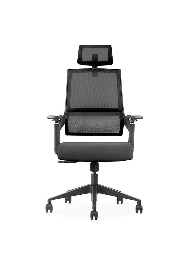 BACK COMFORT Ergonomic Office Chair Dual Back Support | Breathable Mesh Back | Comfortable Fabric Seat | Adjustable Height | 1 Year Warranty  - Image 2