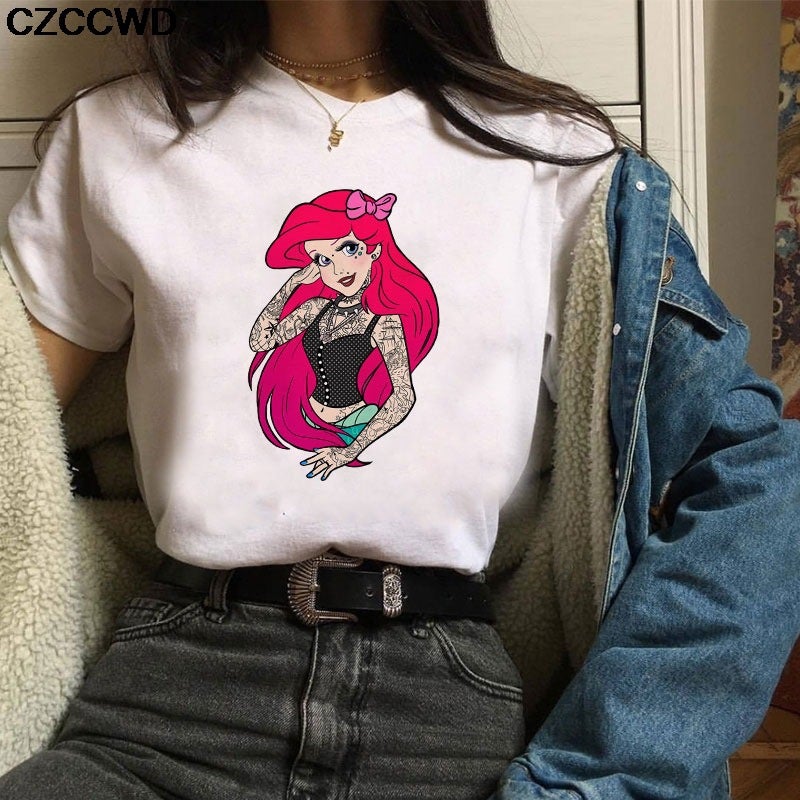 [Same day] cross-border supply of T-shirt printed T-shirt women's short-sleeved women's clothing - Image 4
