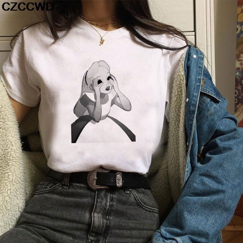 [Same day] cross-border supply of T-shirt printed T-shirt women's short-sleeved women's clothing - Image 1