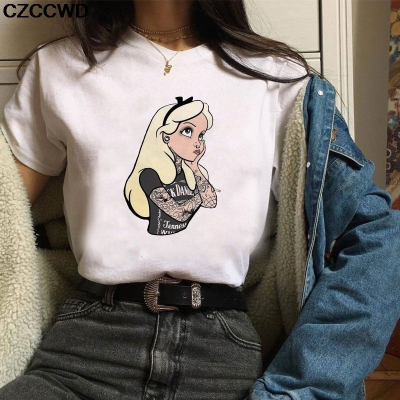 [Same day] cross-border supply of T-shirt printed T-shirt women's short-sleeved women's clothing - Image 3