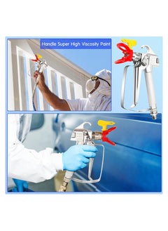 KASTWAVE High Pressure Airless Paint Spray Gun, Airless Spray Gun with 517 Tip Fit Apply for Spraying on Walls, Furniture, Railings, Etc.  - Image 3