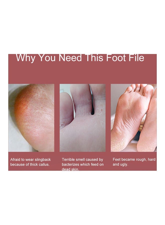 نيبمينينت 2-Sided Stainless-Steel Foot File Pink/Silver 16.6cm - Image 5