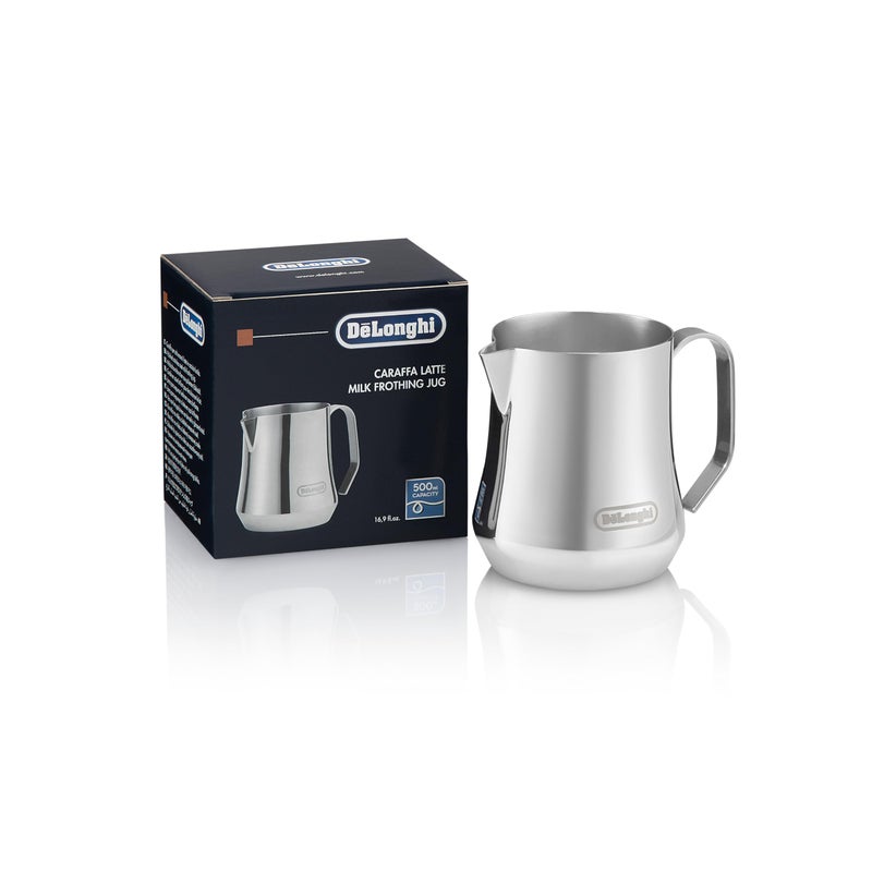 De'Longhi Milk Frothing Pitcher, Stainless Steel, 17 oz - DLSC069 - Image 5