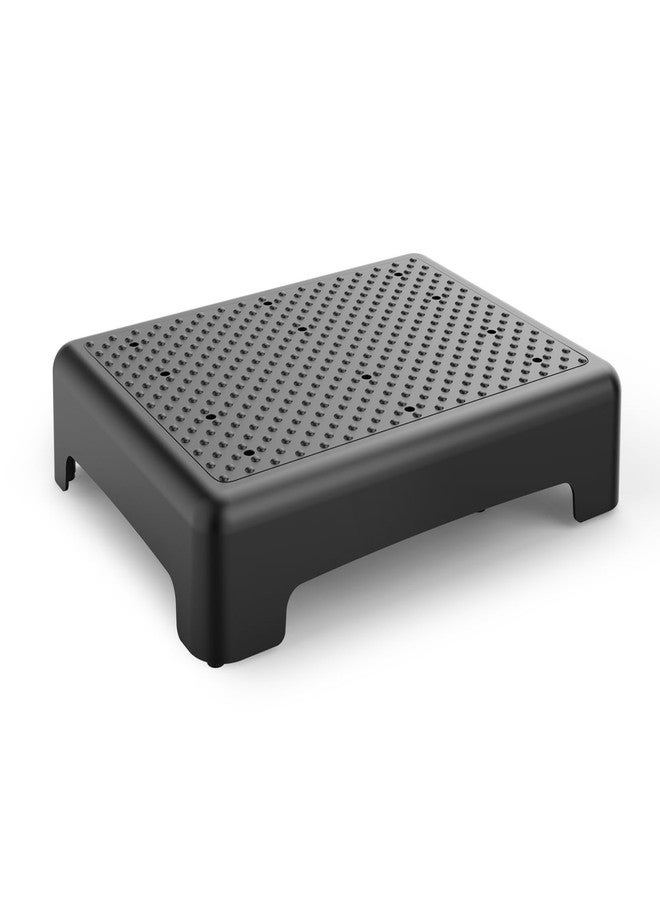HBTower Mobility Step Stool for Adults & Seniors - Non-Slip Platform Indoor and Outdoor, Portable Riser, Safety Step for Car, Bedside, Office, Shower, Stairs - Black - Image 1