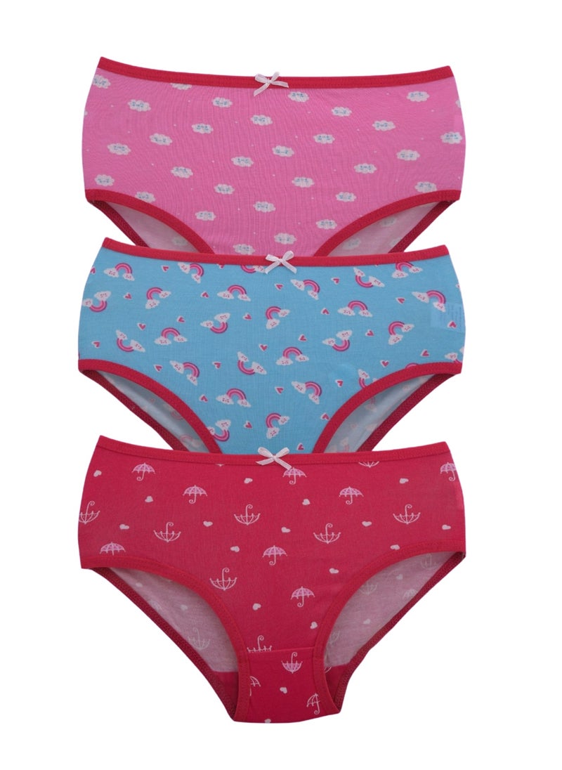 Kalia - Pack Of 3 Cotton Brief Panties Underwear For Girls - Image 1