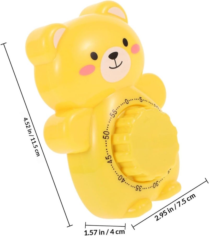 VOSAREA Cartoon Animal Kitchen Timer Cute 60-Minute Mechanical Cooking Timer Shape for Baking and Cooking Home Kitchen Use - Image 2