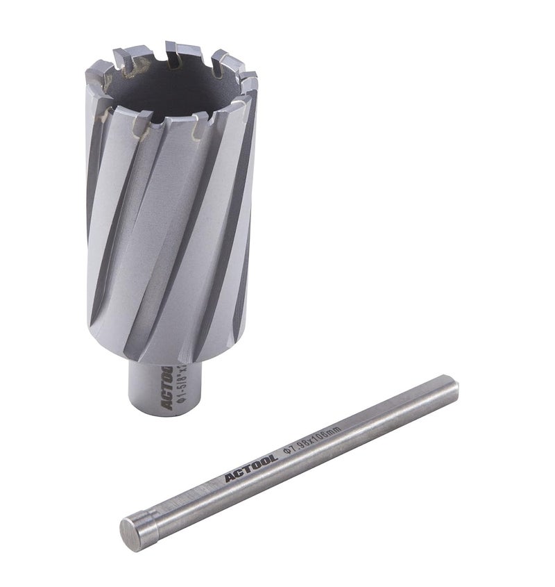 ACTOOL 1-5/8'' Diameter x 2'' Depth of Cut Carbide Tipped TCT ANNULAR Cutter with 3/4'' Weldon Shank - Image 5