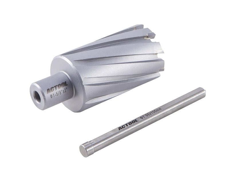 ACTOOL 1-5/8'' Diameter x 2'' Depth of Cut Carbide Tipped TCT ANNULAR Cutter with 3/4'' Weldon Shank - Image 3