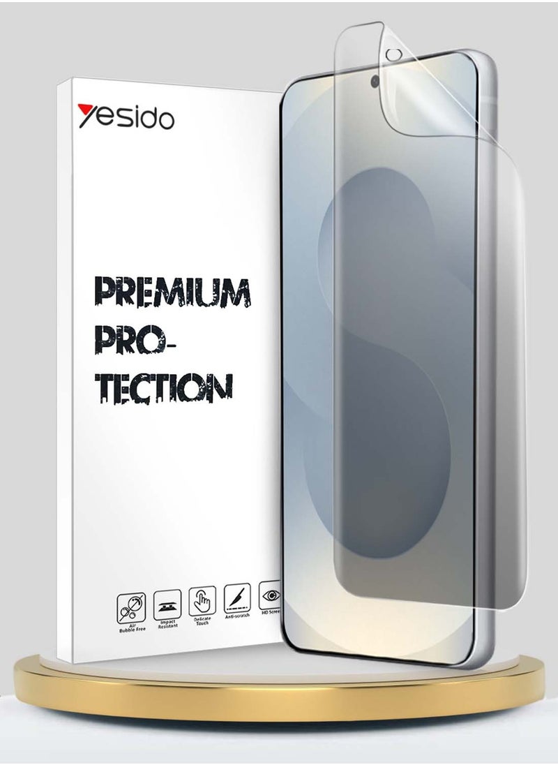 Yesido Samsung Galaxy S25 5G 2025 Yesido Premium Hydrogel Film Thin and Flexible Screen Protector - Clear  - Image 1