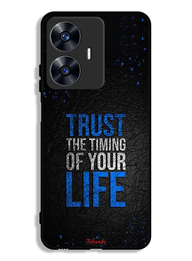 Tolwak Realme C55 Protective Case Cover Trust The Timing Of Your Life  - Image 1