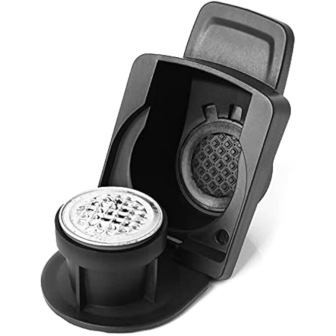 CENPEK Coffee Capsule Adapter Dishwasher Safe Reusable WearResistant Pp304 Stainless Steel Coffee Capsule Converter For Most Coffee MachinesBlack - Image 1