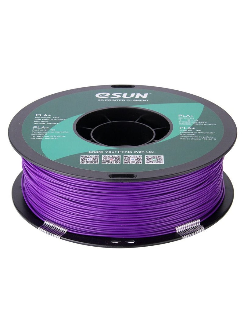 Esun 3D Printer Filament PLA+ 1.75 mm Dimensional Accuracy +/- 0.05 mm 1 Kg (2.2 lbs) Spool 3D Printing Material for 3D Printers – Purple - Image 3