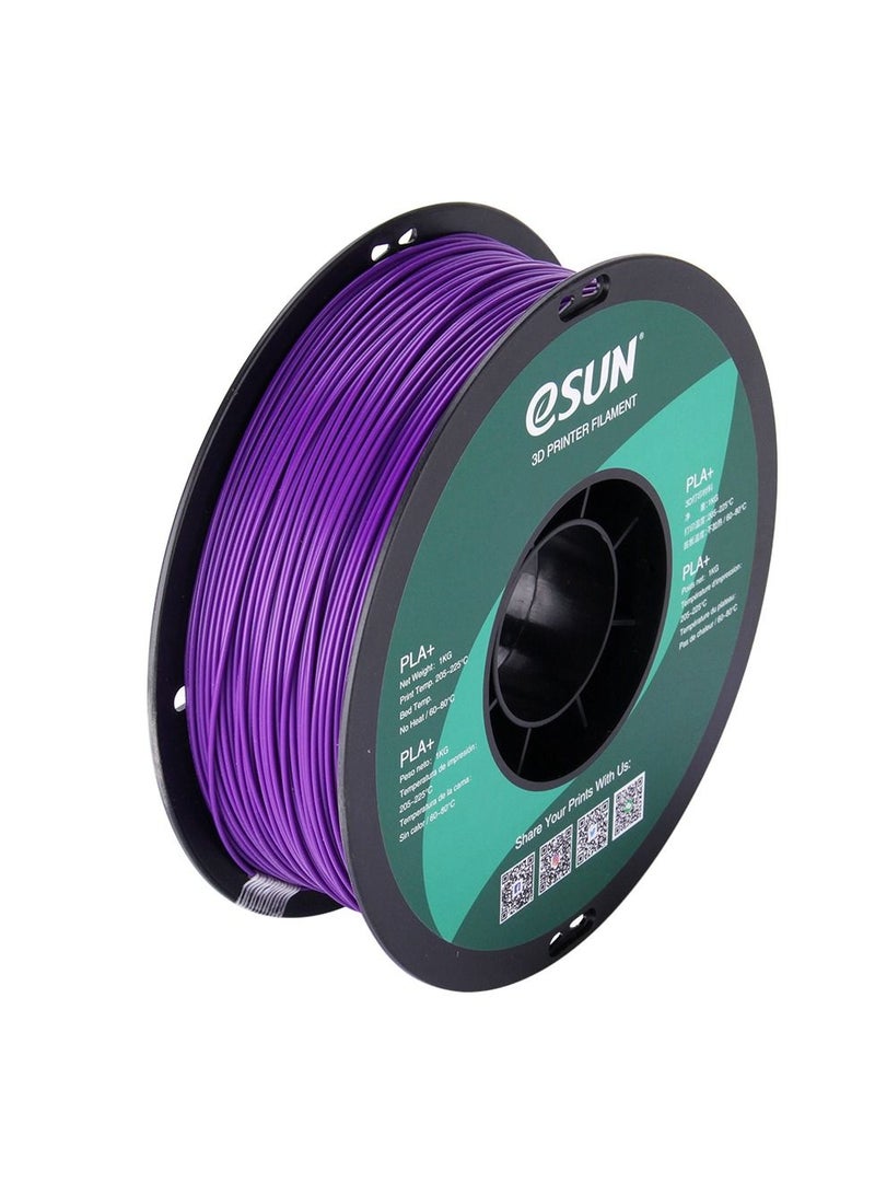 Esun 3D Printer Filament PLA+ 1.75 mm Dimensional Accuracy +/- 0.05 mm 1 Kg (2.2 lbs) Spool 3D Printing Material for 3D Printers – Purple - Image 2