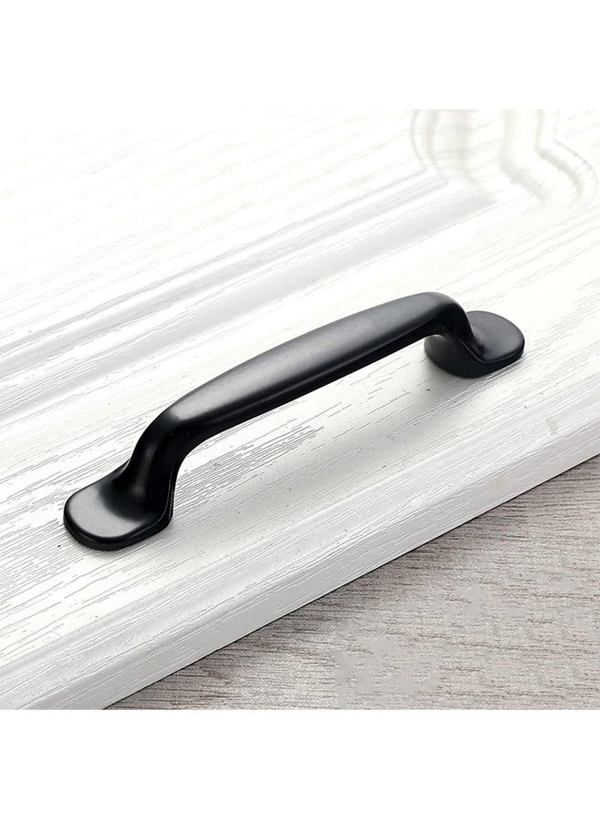 5 Packs Zinc Alloy Kitchen Cabinet Handles Cabinet Pulls Black Drawer Pulls Kitchen Cabinet Hardware for Cabinets Cupboard Window Replacements Matte Black (5.03") - Image 5