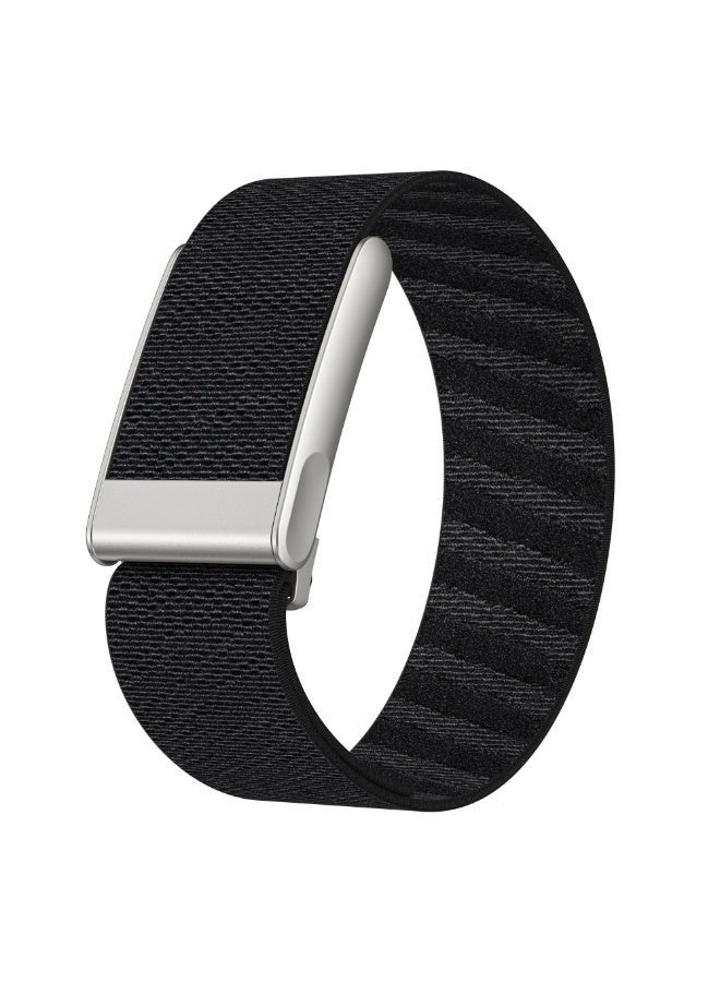 Loop Premium Nylon Sport Loop Ultra-Soft Breathable Adjustable Wristband for Workout, Fitness tracker ,Onyx Black - Image 1