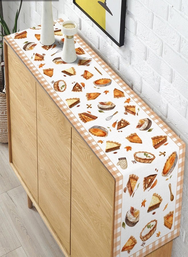 Pudodo Little Cutie Pie Table Runner Fall Thanksgiving Baby Shower Party Decoration Autumn Picnic Kitchen Dining Room Home Decor - Image 5