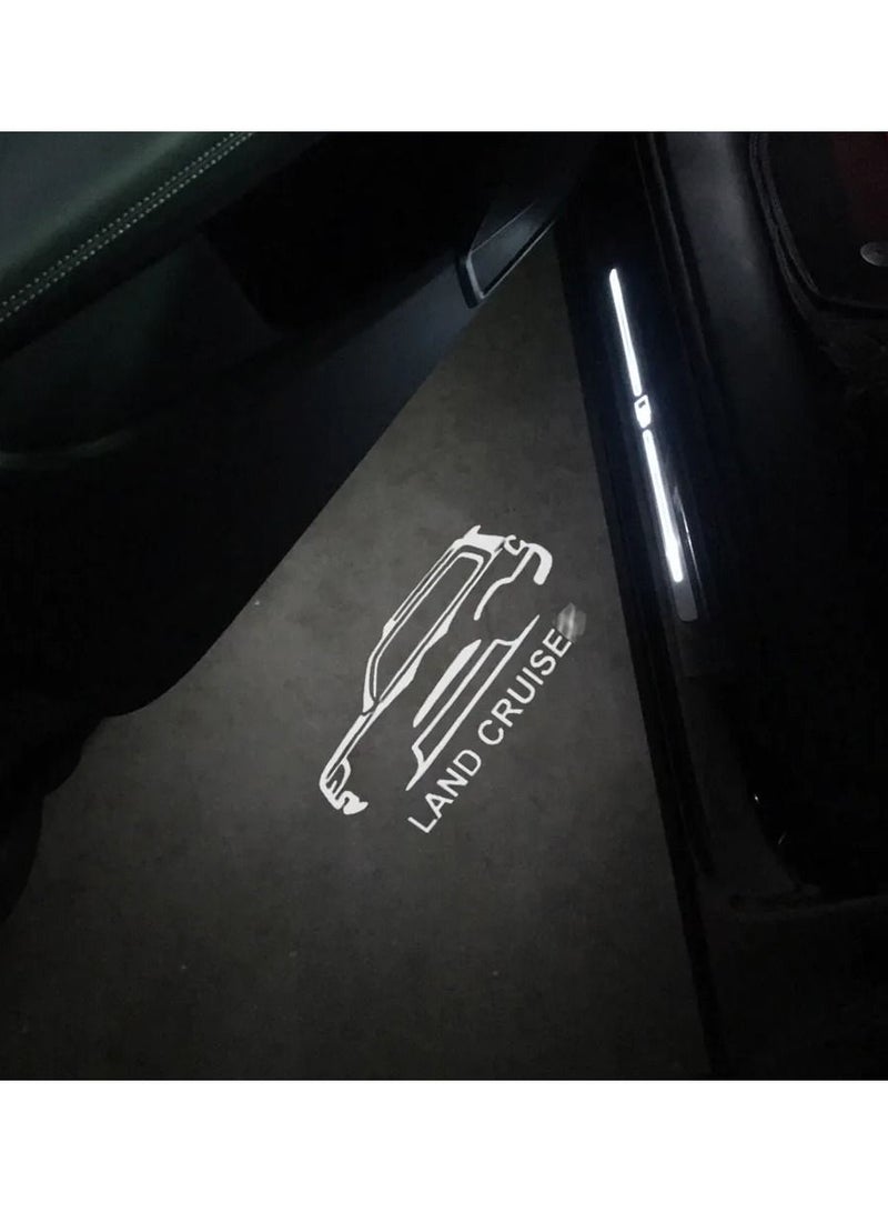 Generic Door Logo light For Toyota Land Cruiser  2007 2008 2009 2010 to 2022 Land Cruiser Accessories 2pc Set - Image 1