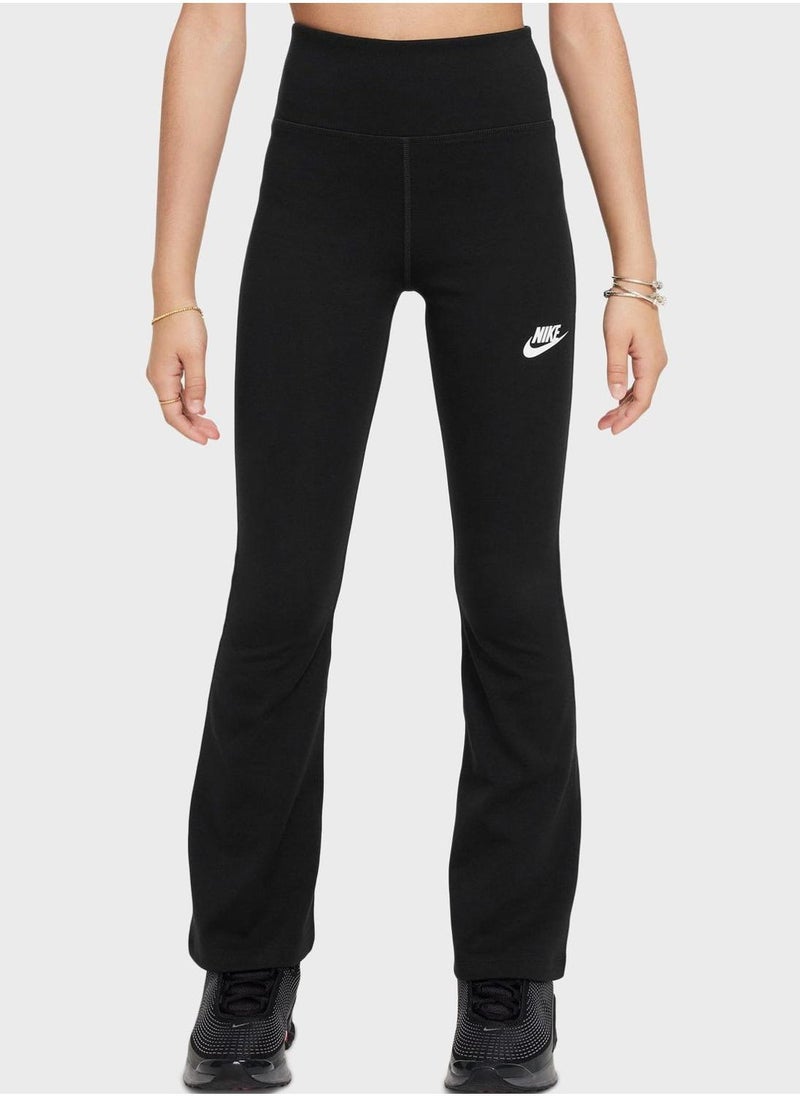 Nike Youth Nsw Classic Highrise Flare Tights  - Image 1