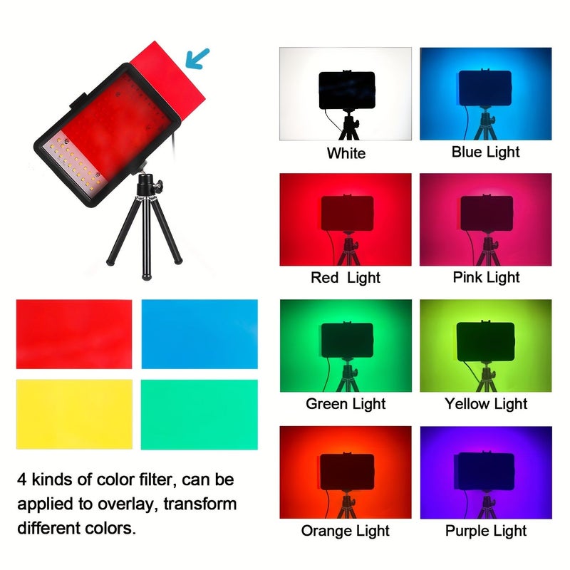 6 Inch Two Stage Bracket For Square Light Live Streaming Fill Beauty Desktop Photography - Image 4