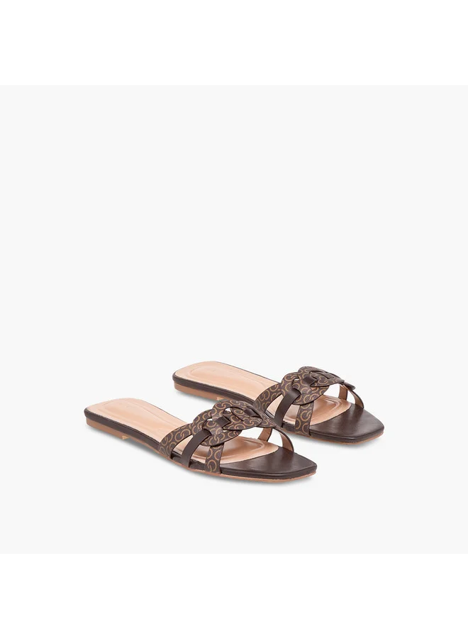 Celeste Women's Textured Slip-On Flat Sandals
