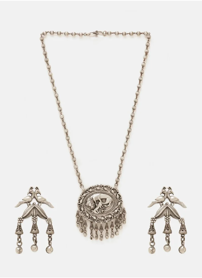 Priyaasi Plated Oxidized Jewellery Set