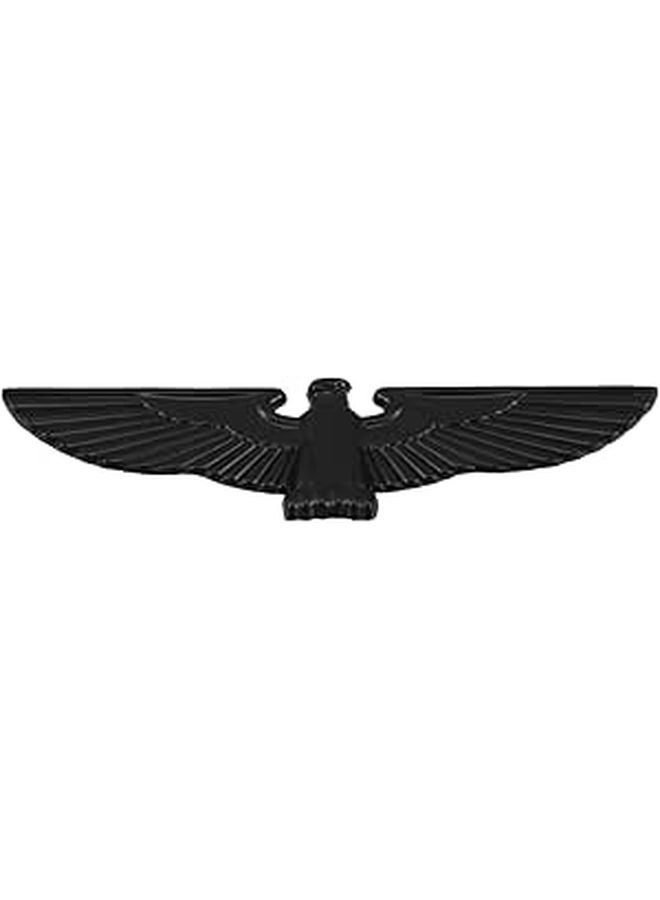 Black Metal Eagle 3D Car Hood Grille Emblem Exterior Decor Badge Sticker - Image 1