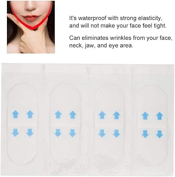Salmue 40Pcs Facial Invisible VShape Lift Sticker Face Lifting Patch Artifact Saggy Eye Neck Double Chin Invisible Thin Adhesive Tape Makeup Face Lift Pad Beauty Tools - Image 3