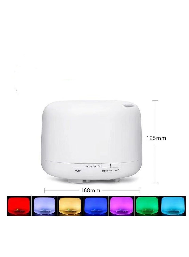 BLOOMING TIME 500ml Ultrasonic Air Humidifier with 7 Color Changing LED Lights for Office Home - Image 2