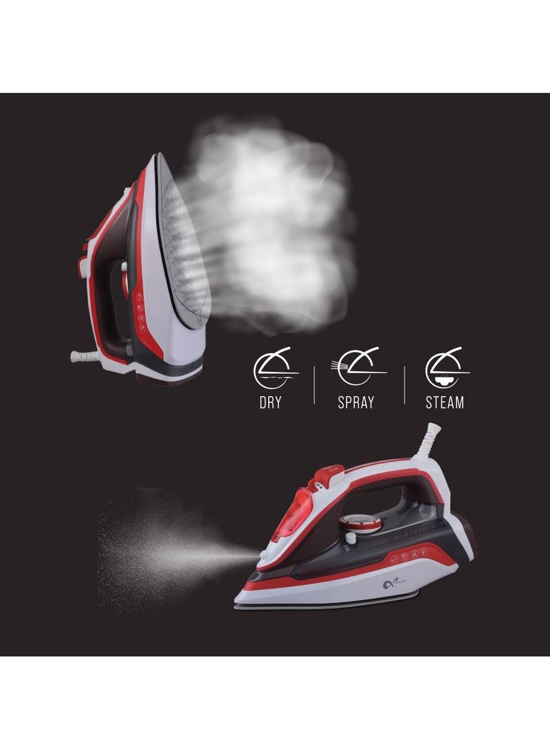 ميركيري جهاز كي  بخار | كي جاف، رذاذ، وبخار | ٢٢٠٠ واط | حماية من الحرارة الزائدة | تنظيف ذاتي | واقي سلك مرن يدور ٣٦٠ درجة MC74SI - Image 2