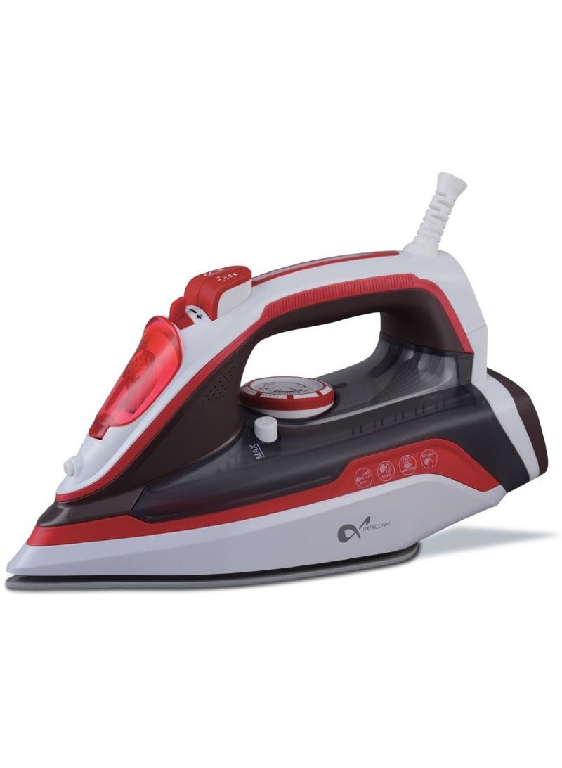 ميركيري جهاز كي  بخار | كي جاف، رذاذ، وبخار | ٢٢٠٠ واط | حماية من الحرارة الزائدة | تنظيف ذاتي | واقي سلك مرن يدور ٣٦٠ درجة MC74SI - Image 1